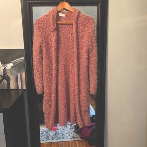 Dusty Pink Hooded Sweater